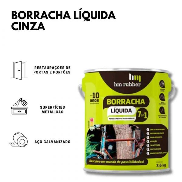 Borracha Líquida 7 em 1 - GALÃO 3,6L