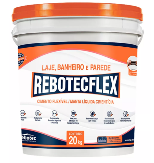 REBOTECFLEX LAJE  BANHEIRO E PAREDE