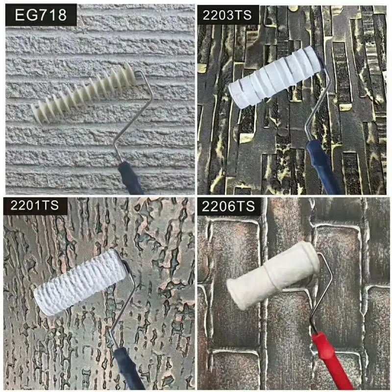 20*7cm Model 2203TS Roller Pattern Paving Stone Hig Strength Environmental Protection Stamp Roller Polyurethane Paint Tool Sets