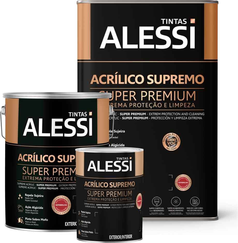 Alessi Acrílico Supremo: Paredes Impecáveis e Protegidas Contra Tudo!