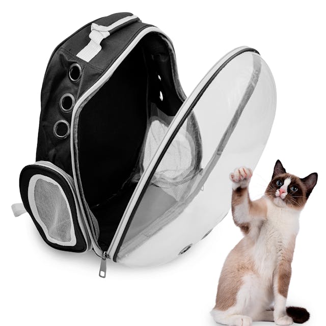 Mochila Pet Visão Panorâmica Gato Cachorro Cão Passeios Astronauta