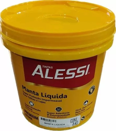 Alessi Manta Líquida: Super Proteção Impermeável para Telhas e Lajes!