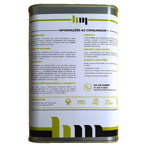 kit Borracha Líquida 7 em 1- Um  Balde 18 L mais 3 solventes